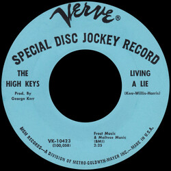 The High Keys Living A Lie USED VINYL 7INCH 45 RPM SINGLE PROMO