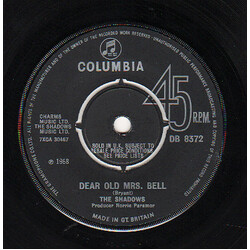 The Shadows Dear Old Mrs Bell USED VINYL 7INCH