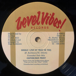 Caution (5) / Maxi Priest Should I (Put My Trust In You) USED VINYL 12INCH 45 RPM