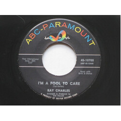 Ray Charles / Raelets / The Jack Halloran Singers I'm A Fool To Care USED VINYL 7INCH 45 RPM