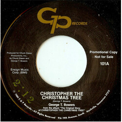 George T. Bowers Christopher The Christmas Tree USED VINYL 7INCH 45 RPM PROMO