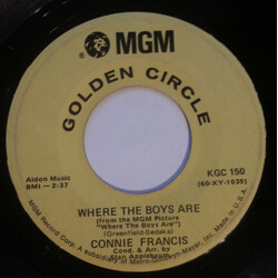 Connie Francis Where The Boys Are USED VINYL 7INCH SINGLE