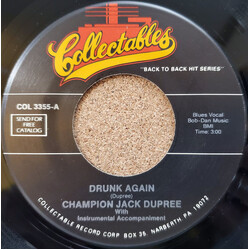 Champion Jack Dupree Drunk Again USED VINYL 7INCH 45 RPM SINGLE
