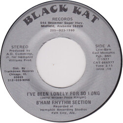 The Birmingham Rhythm Section I've Been Lonely For So Long USED VINYL 7INCH 45 RPM