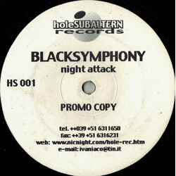 Black Symphony Night Attack Vinyl 12" USED