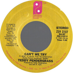 Teddy Pendergrass Can't We Try / This Gift Of Life USED VINYL 7"