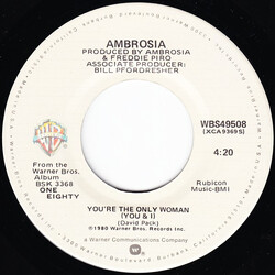 Ambrosia (2) You're The Only Woman (You & I) USED VINYL 7INCH SINGLE 45 RPM
