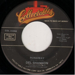 Del Shannon Runaway / Hats Off To Larry USED VINYL 7INCH 45 RPM SINGLE REISSUE