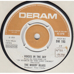 The Moody Blues Voices In The Sky / Dr. Livingstone I Presume USED VINYL 7INCH 45 RPM SINGLE