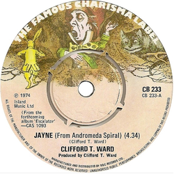 Clifford T. Ward Jayne Vinyl 7" USED