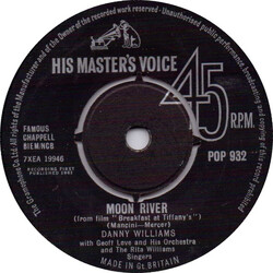 Danny Williams Moon River USED VINYL 7INCH 45 RPM SINGLE