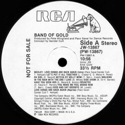 Band Of Gold Medley: Love Songs Are Back Again Vinyl 12" USED