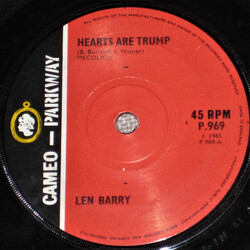 Len Barry Hearts Are Trump USED VINYL 7INCH 45 RPM
