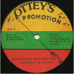 Frankie Paul / Joe Lickshot Dance Caan Nice Wid-Out Wi Vinyl 12" USED