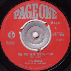 The Troggs Any Way That You Want Me USED VINYL 7INCH 45 RPM SINGLE MONO