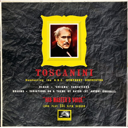 Arturo Toscanini / NBC Symphony Orchestra Elgar * Enigma Variations / Brahms * Variation On A Theme By Haydn (St. Antoni Chorale) Vinyl LP USED