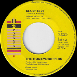 The Honeydrippers Sea Of Love Vinyl 7" USED