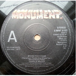 Charlie McCoy Stone Fox Chase USED VINYL 7INCH 45 RPM SINGLE PROMO STEREO