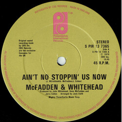 McFadden & Whitehead Ain't No Stoppin' Us Now USED VINYL 12INCH 45 RPM SINGLE