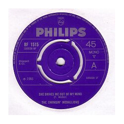 Swingin' Medallions She Drives Me Out Of My Mind USED VINYL 7INCH SINGLE 45 RPM
