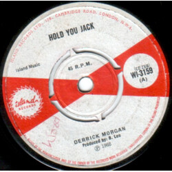 Derrick Morgan Hold You Jack USED VINYL 7INCH 45 RPM SINGLE