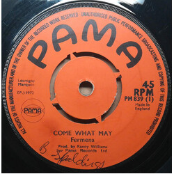 Fermena Edwards Come What May USED VINYL 7INCH 45 RPM SINGLE