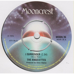 The Angelettes I Surrender Vinyl 7" USED
