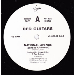 Red Guitars National Avenue (Sunday Afternoon) USED VINYL 12INCH 45 RPM PROMO