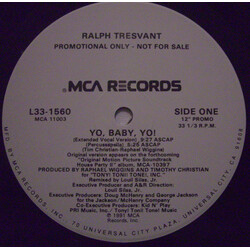 Ralph Tresvant Yo, Baby, Yo! Vinyl 12" USED