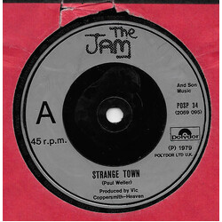 The Jam Strange Town USED VINYL 7INCH 45 RPM SINGLE