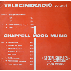 Paul Bonneau Et Son Orchestre Telecineradio Volume 4 Vinyl LP USED