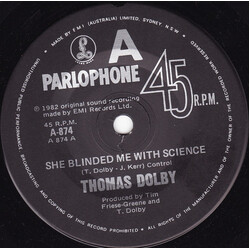 Thomas Dolby She Blinded Me With Science USED VINYL 7INCH 45 RPM SINGLE