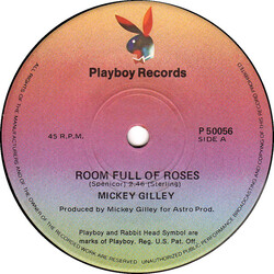 Mickey Gilley Room Full Of Roses USED VINYL 7INCH 45 RPM SINGLE