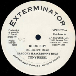 Gregory Isaacs / Bunny Rugs / Tony Rebel Rude Boy Vinyl 12" USED
