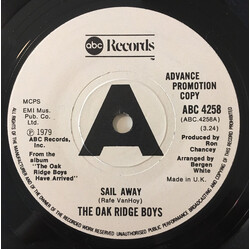 The Oak Ridge Boys Sail Away USED VINYL 7INCH 45 RPM SINGLE PROMO