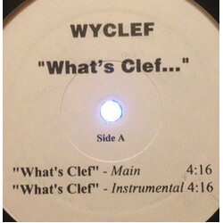 Wyclef Jean What's Clef... USED VINYL 12INCH PROMO