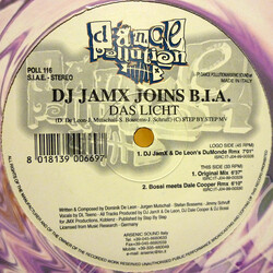 DJ JamX / B.I.A. (2) Das Licht USED VINYL 12INCH 45 RPM 33 S RPM