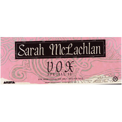 Sarah McLachlan Vox USED VINYL 12INCH 33 S RPM SINGLE PROMO