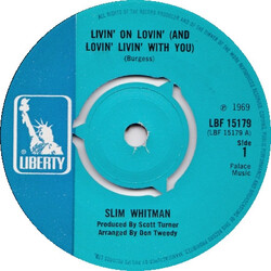 Slim Whitman Livin' On Lovin' (And Lovin' Livin' With You) USED VINYL 7INCH 45 RPM SINGLE