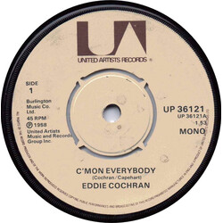 Eddie Cochran C'Mon Everybody USED VINYL 7INCH REISSUE