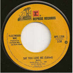 Fleetwood Mac Say You Love Me (Edited) USED VINYL 7INCH 45 RPM SINGLE