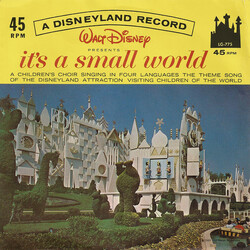 The Disneyland Children's Sing-Along Chorus It's A Small World USED VINYL 7INCH 45 RPM REISSUE STYRENE
