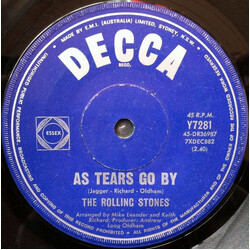The Rolling Stones As Tears Go By USED VINYL 7INCH 45 RPM SINGLE