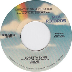Loretta Lynn Cheatin' On A Cheater USED VINYL 7INCH SINGLE
