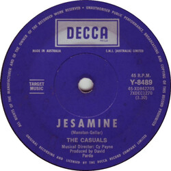 The Casuals Jesamine USED VINYL 7INCH 45 RPM SINGLE
