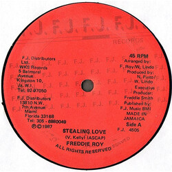 Freddie Roy Stealing Love Vinyl 12" USED