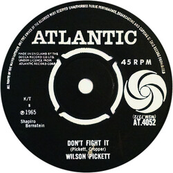 Wilson Pickett Don't Fight It USED VINYL 7INCH 45 RPM SINGLE