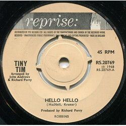 Tiny Tim Hello, Hello USED VINYL 7INCH 45 RPM SINGLE