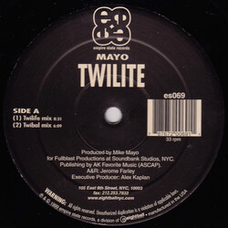 Mike Mayo Twilite USED VINYL 12INCH 33 S RPM