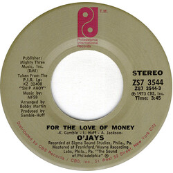 The O'Jays For The Love Of Money / People Keep Tellin' Me USED VINYL 7INCH 45 RPM SINGLE